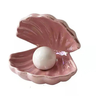 CERAMIC PEARL OYSTER LAMP